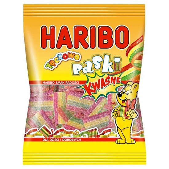 Haribo Tęczowe paski Kwaśne żelki owocowe 100 g
