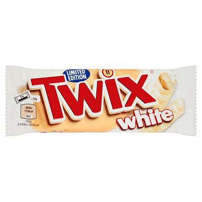 Twix White Ciasteczka oblane karmelem i białą czekoladą 46 g (2 x 23 g)