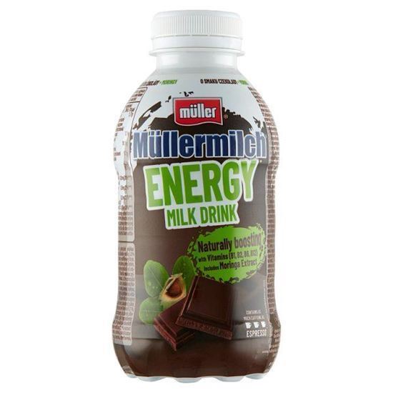 Obrazek Müller Müllermilch Energy Napój mleczny o smaku czekolady i moringi 400 g
