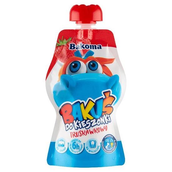 Bakoma Bakuś do kieszonki Serek truskawkowy 80 g