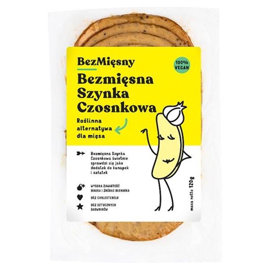 BezMięsny Bezmięsna szynka czosnkowa 120 g