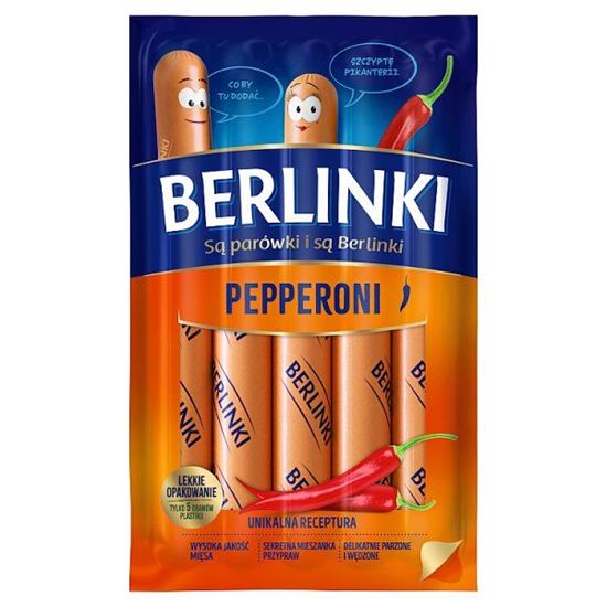 Berlinki Parówki pepperoni 250 g