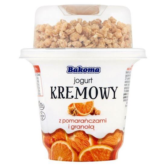 Bakoma Jogurt kremowy z pomarańczą i granolą 230 g