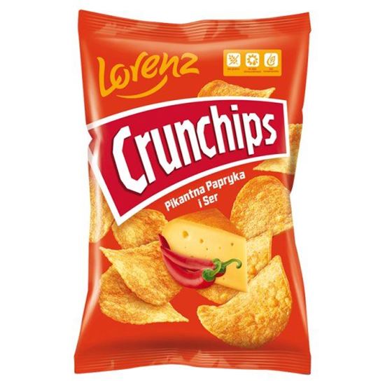 Crunchips Chipsy ziemniaczane pikantna papryka i ser 140 g