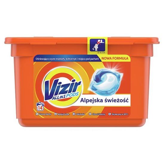 Vizir ALL in 1 Alpine Kapsułki do prania, 14 prań