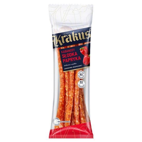Krakus Kabanosy drobiowo-wieprzowe słodka papryka 95 g