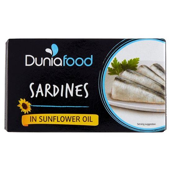 Dunia Food Sardynki w oleju słonecznikowym 125 g