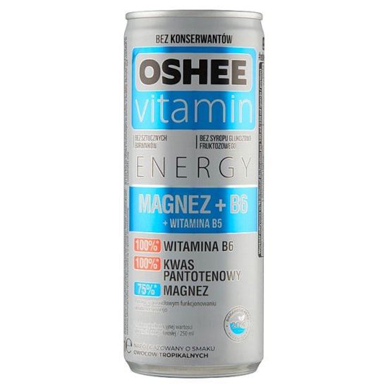 Oshee Vitamin Energy Napój gazowany o smaku owoców tropikalnych 250 ml