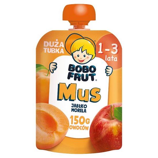 Bobo Frut Mus jabłko morela dla dzieci 1-3 lata 150 g