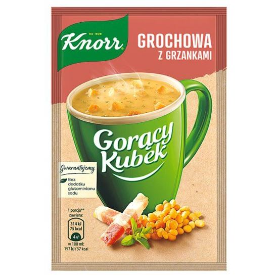 Knorr Gorący Kubek Grochowa z grzankami 21 g