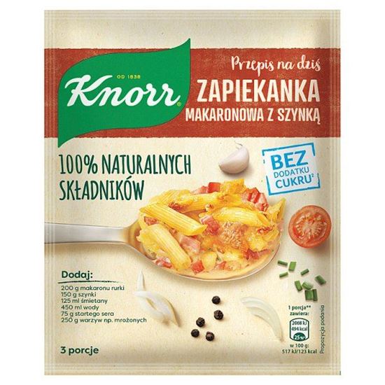 Knorr Zapiekanka makaronowa z szynką 44 g