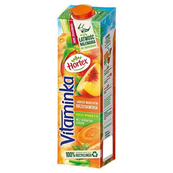 Hortex Vitaminka Sok jabłko marchew brzoskwinia 1 l