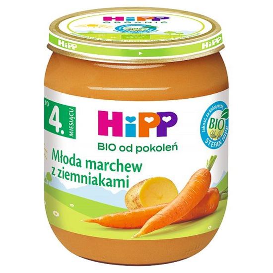 HiPP BIO Młoda marchew z ziemniakami po 4. miesiącu 125 g