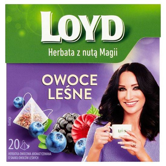 Loyd Herbatka owocowa aromatyzowana o smaku owoców leśnych 40 g (20 x 2 g)
