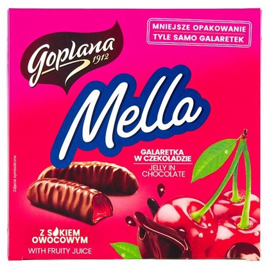 Goplana Mella Galaretka w czekoladzie o smaku wiśniowym 190 g