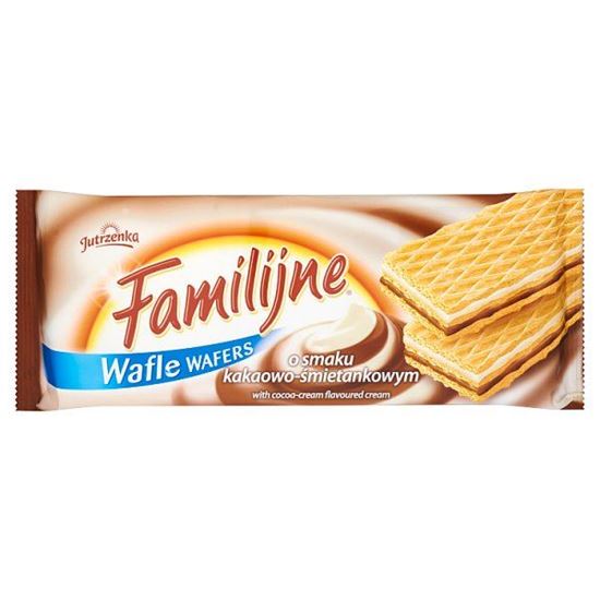 Familijne Wafle o smaku kakaowo-śmietankowym 180 g