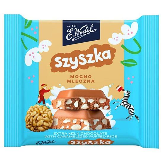 E. Wedel Czekolada mocno mleczna z karmelizowanym ryżem preparowanym 38 g