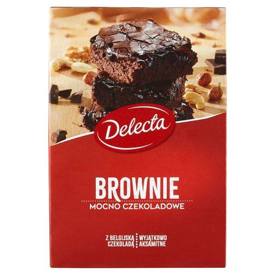 Delecta Brownie mocno czekoladowe mieszanka do wypieku ciasta 550 g