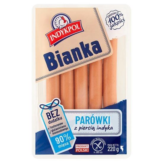 Indykpol Bianka Parówki z piersią indyka 220 g