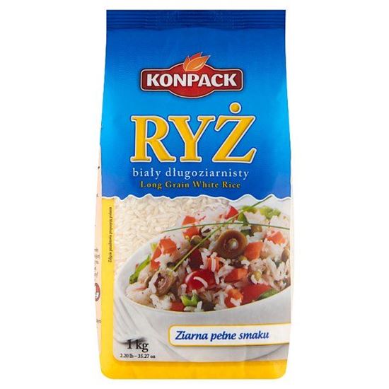 Konpack Ryż biały długoziarnisty 1 kg
