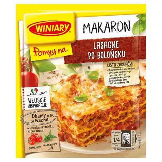 Winiary Pomysł na... Makaron lasagne po bolońsku 45 g
