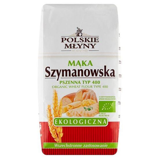 Polskie Młyny Mąka Szymanowska ekologiczna pszenna typ 480 1 kg
