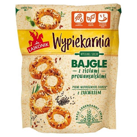 Lajkonik Wypiekarnia Bajgle z ziołami prowansalskimi 70 g