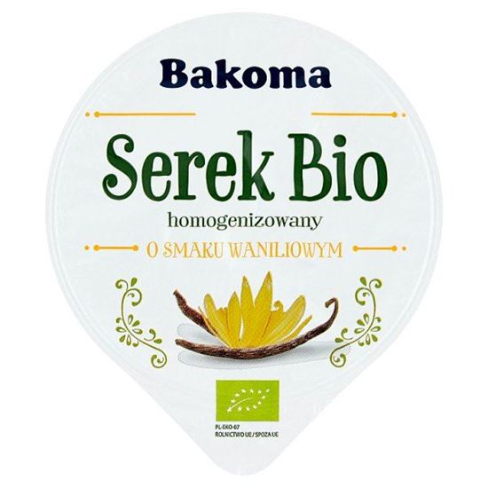 Bakoma Serek Bio homogenizowany o smaku waniliowym 140 g