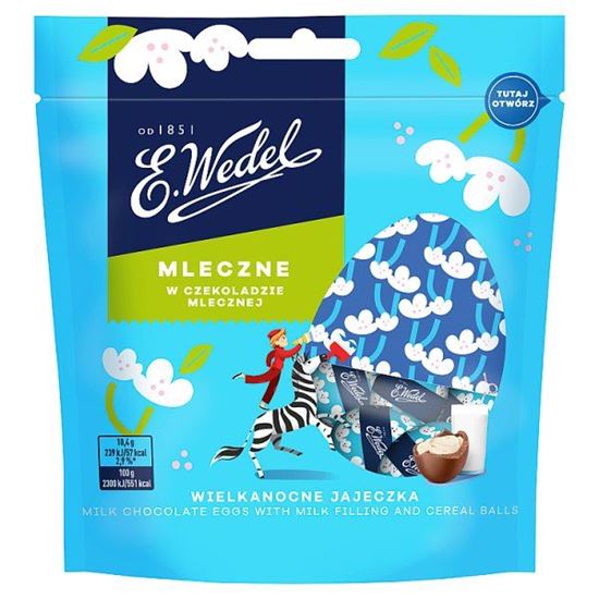 E. Wedel Wielkanocne jajeczka mleczne w czekoladzie mlecznej 125 g