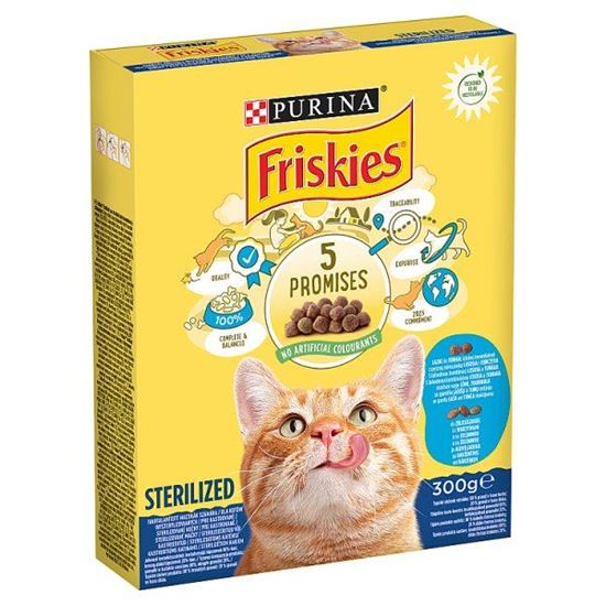 Friskies Sterilized Karma dla kotów z mieszanką łososia i tuńczyka z warzywami 300 g
