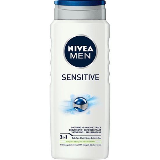 Nivea MEN Sensitive Łagodzący Żel pod prysznic dla mężczyzn o skórze wrażliwej 500 ml