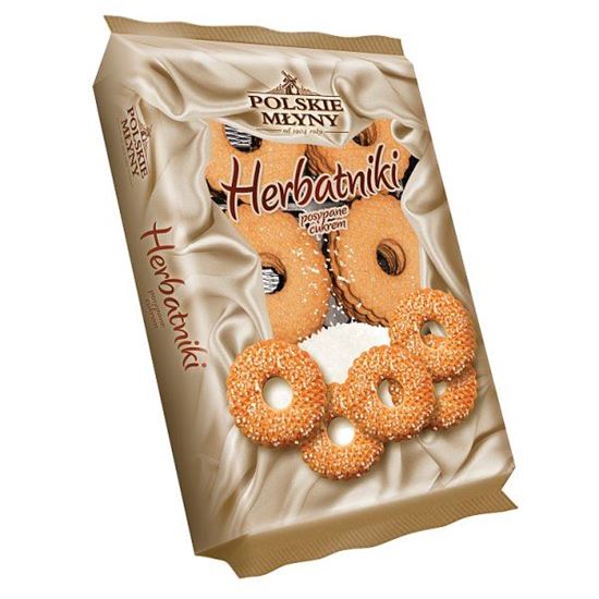 Polskie Młyny Herbatniki posypane cukrem 200 g