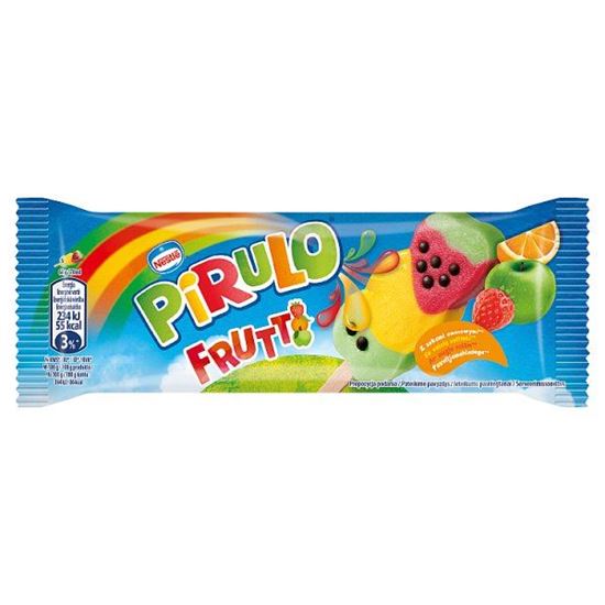 Pirulo Frutti Lody wodne jabłkowe sorbet pomarańczowy i lody wodne truskawkowe 70 ml