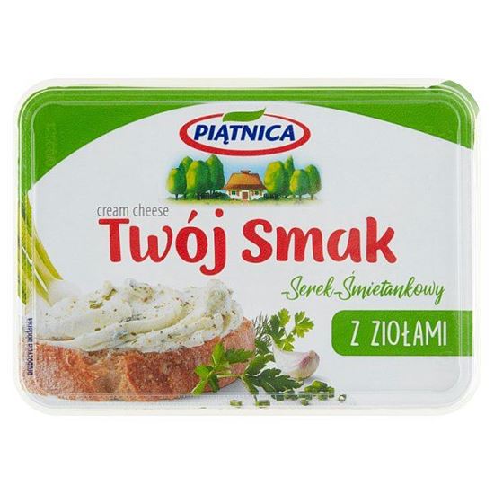 Piątnica Twój Smak Serek śmietankowy z ziołami 135 g