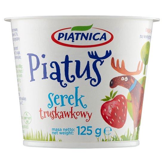 Piątnica Piątuś Serek truskawkowy 125 g