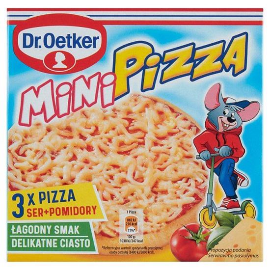 Dr. Oetker Mini pizza ser + pomidory 255 g (3 sztuki)