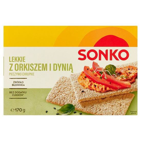 Sonko Pieczywo chrupkie lekkie z orkiszem i dynią 170 g