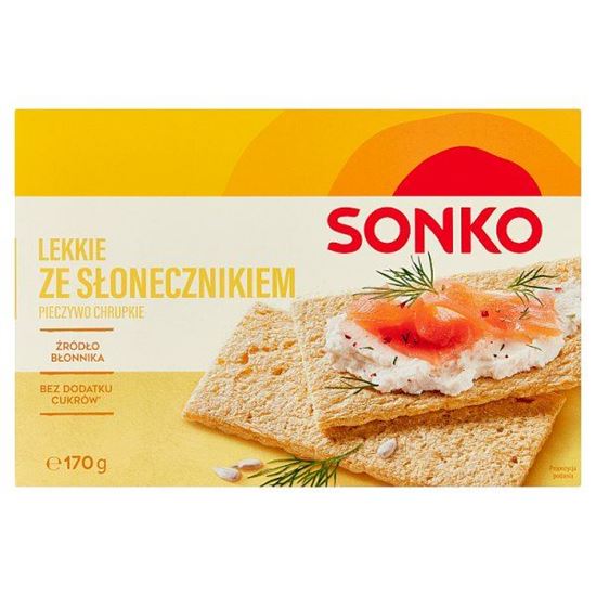 Sonko Pieczywo chrupkie lekkie ze słonecznikiem 170 g