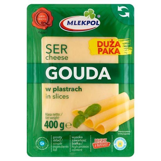 Mlekpol Ser Gouda w plastrach 400 g