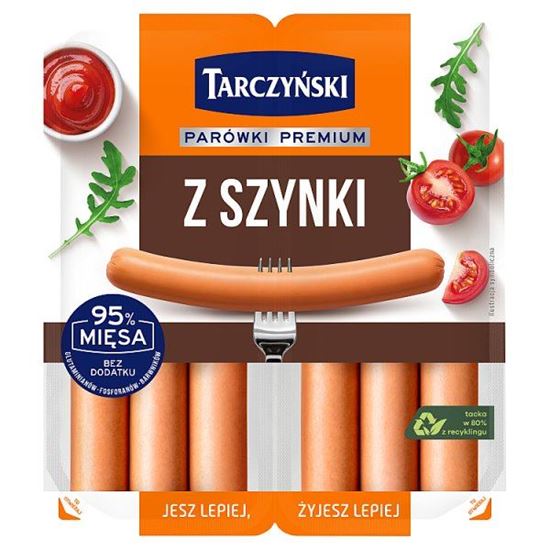 Tarczyński Parówki premium z szynki 220 g (2 x 110 g)