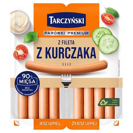 Tarczyński Parówki premium z fileta z kurczaka 180 g (2 x 90 g)