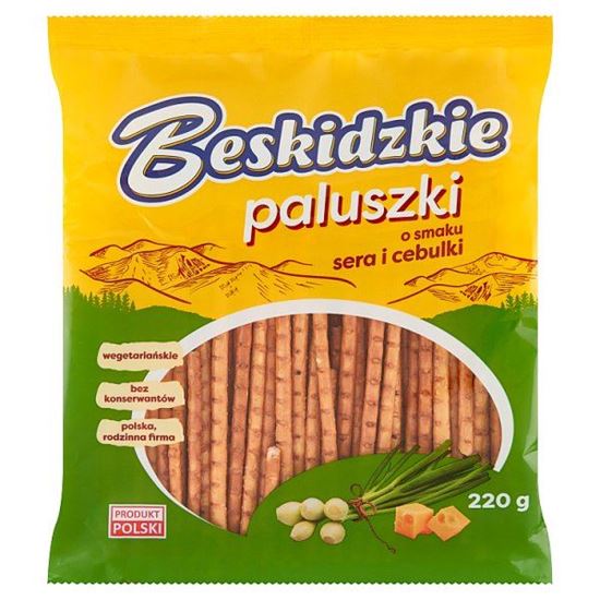 Beskidzkie Paluszki o smaku sera i cebulki 220 g