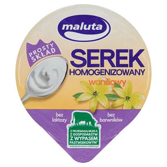 Maluta Serek homogenizowany waniliowy bez laktozy 200 g