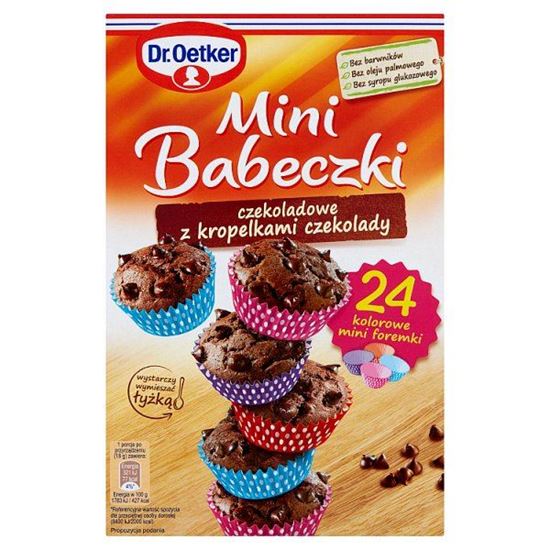 Dr. Oetker Mini babeczki czekoladowe z kropelkami czekolady 245 g