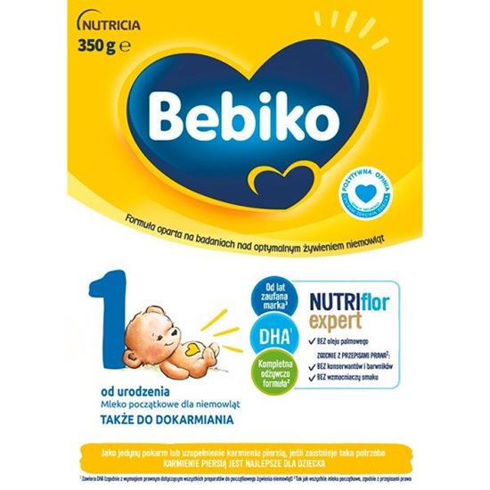 Bebiko 1 Mleko początkowe dla niemowląt od urodzenia 350 g