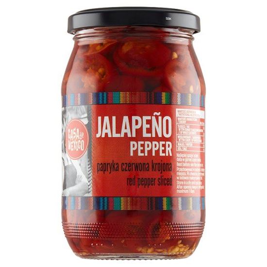 Casa de Mexico Papryka czerwona Jalapeño krojona 340 g
