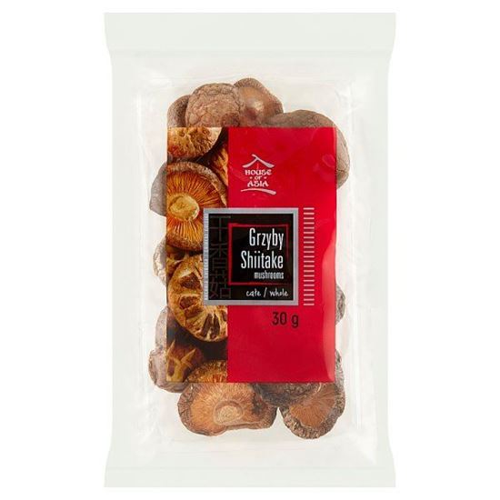 House of Asia Grzyby Shiitake całe 30 g