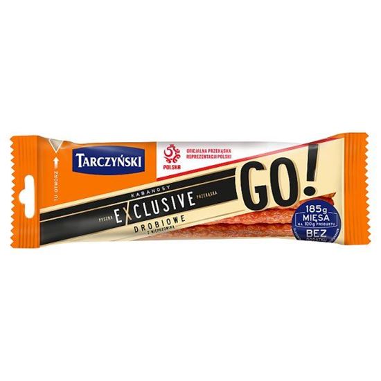 Tarczyński Kabanosy Exclusive Go! drobiowe z wieprzowiną 50 g
