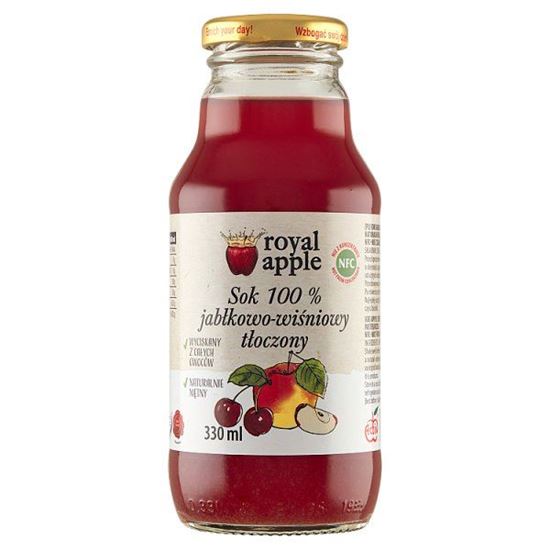 Royal apple Sok 100 % jabłkowo-wiśniowy tłoczony 330 ml