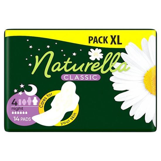 Naturella Classic Night Camomile Podpaski ze skrzydełkami x14